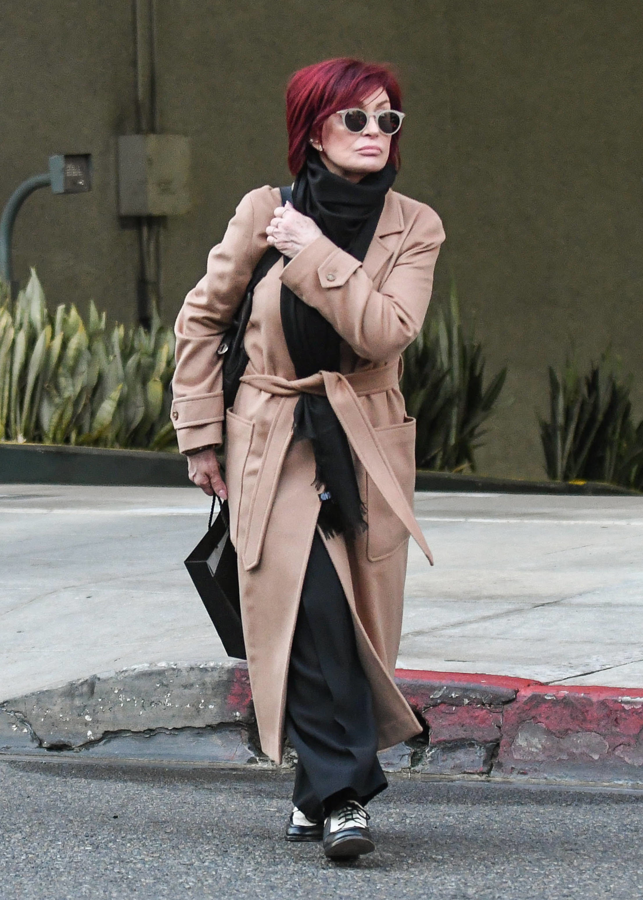 Sharon Osbourne walking outside