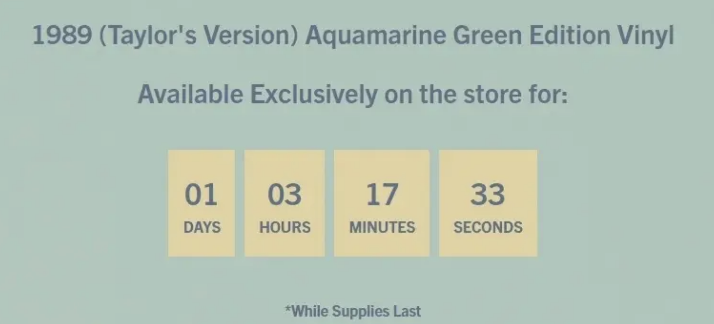 website countdown to purchase