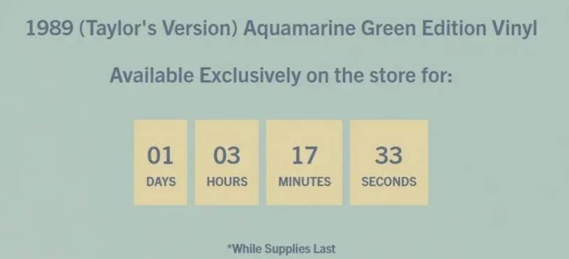 website countdown to purchase