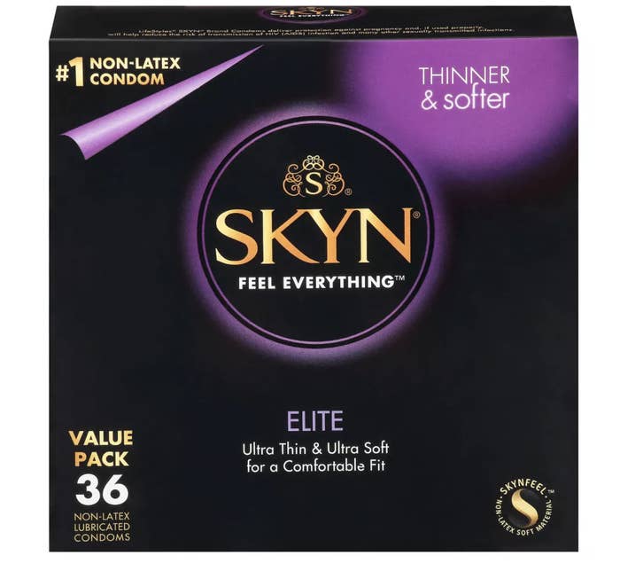 Product image of box of Skyn Elite condoms