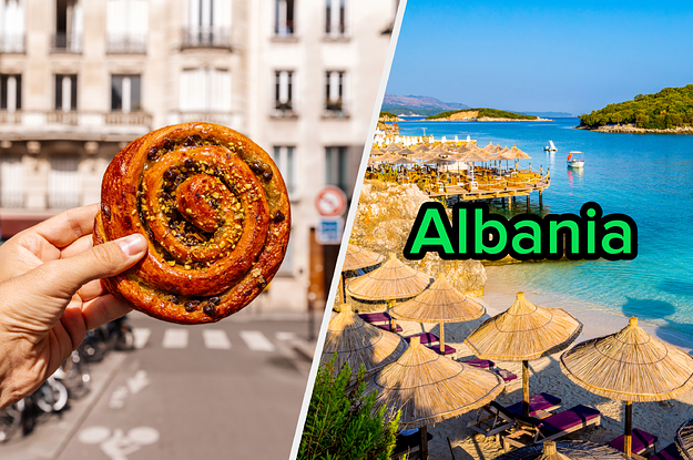 Cinnamon roll and Albania beaches.