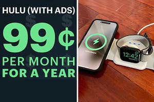 hulu with ads 99c a month for a year / a wireless charger