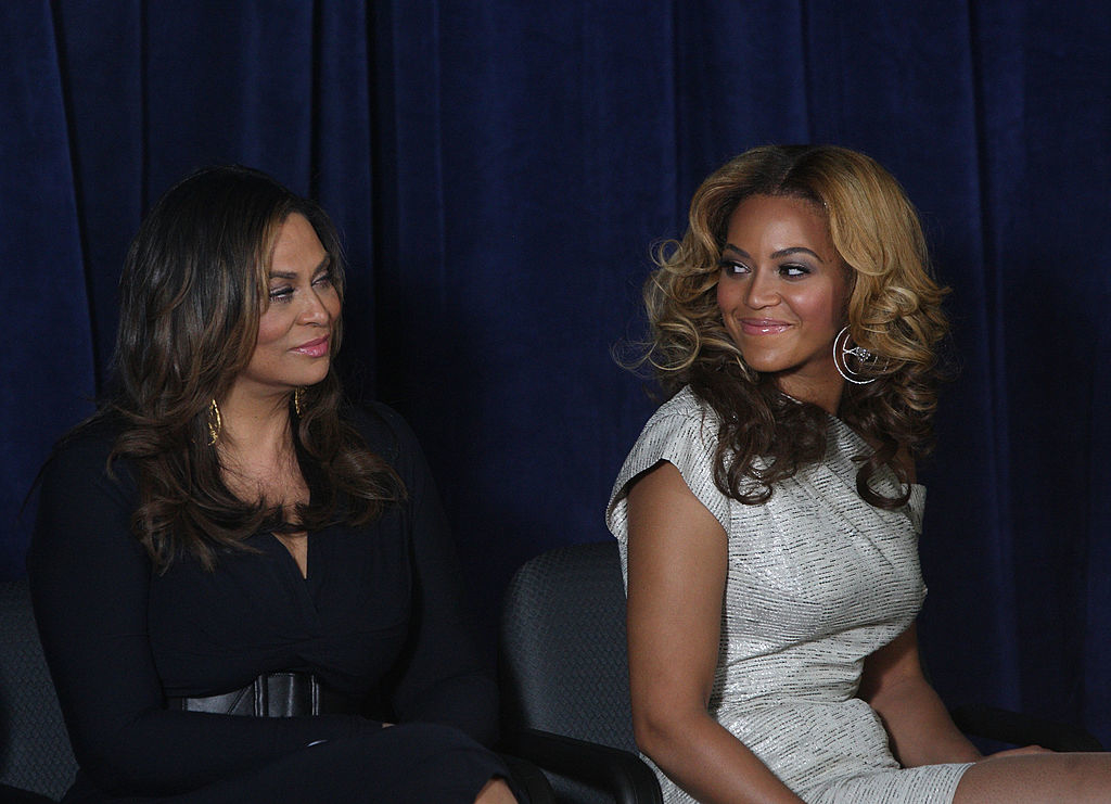 Tina Knowles and Beyoncé