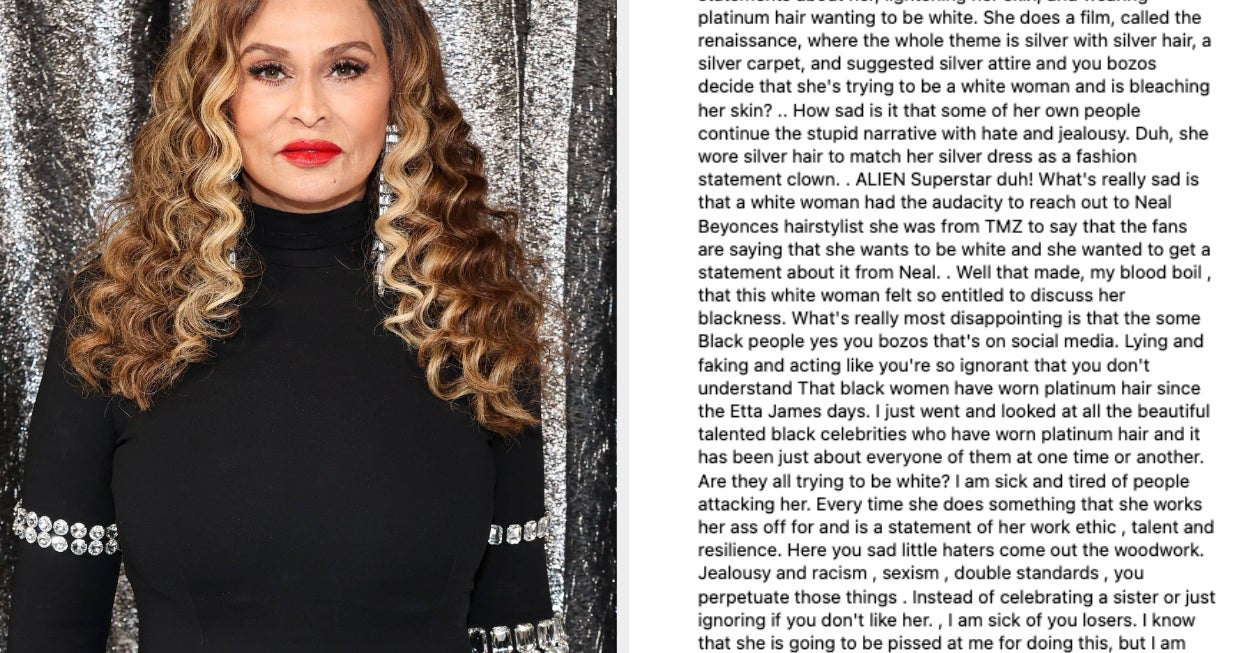 Tina Knowles Slams Beyoncé's Renaissance Look Critics - BuzzFeed