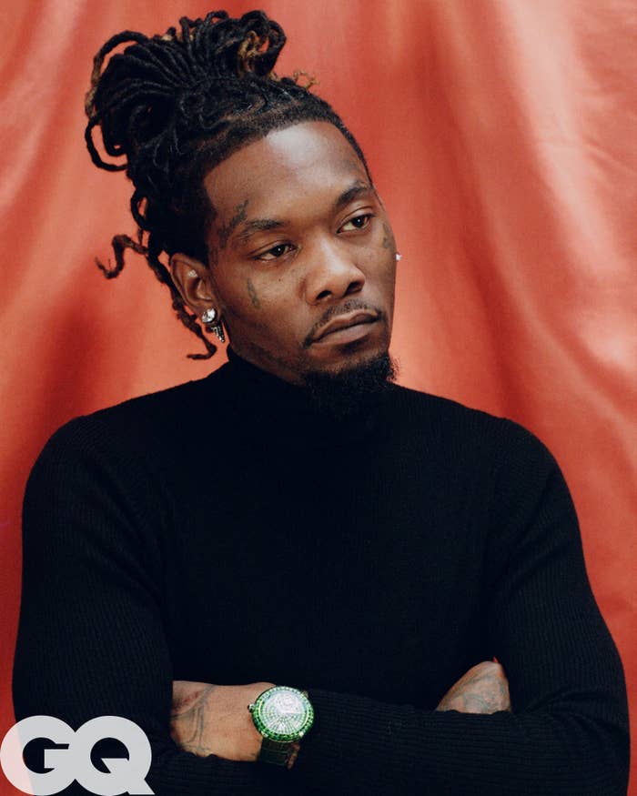 offset in a gq photo shoot