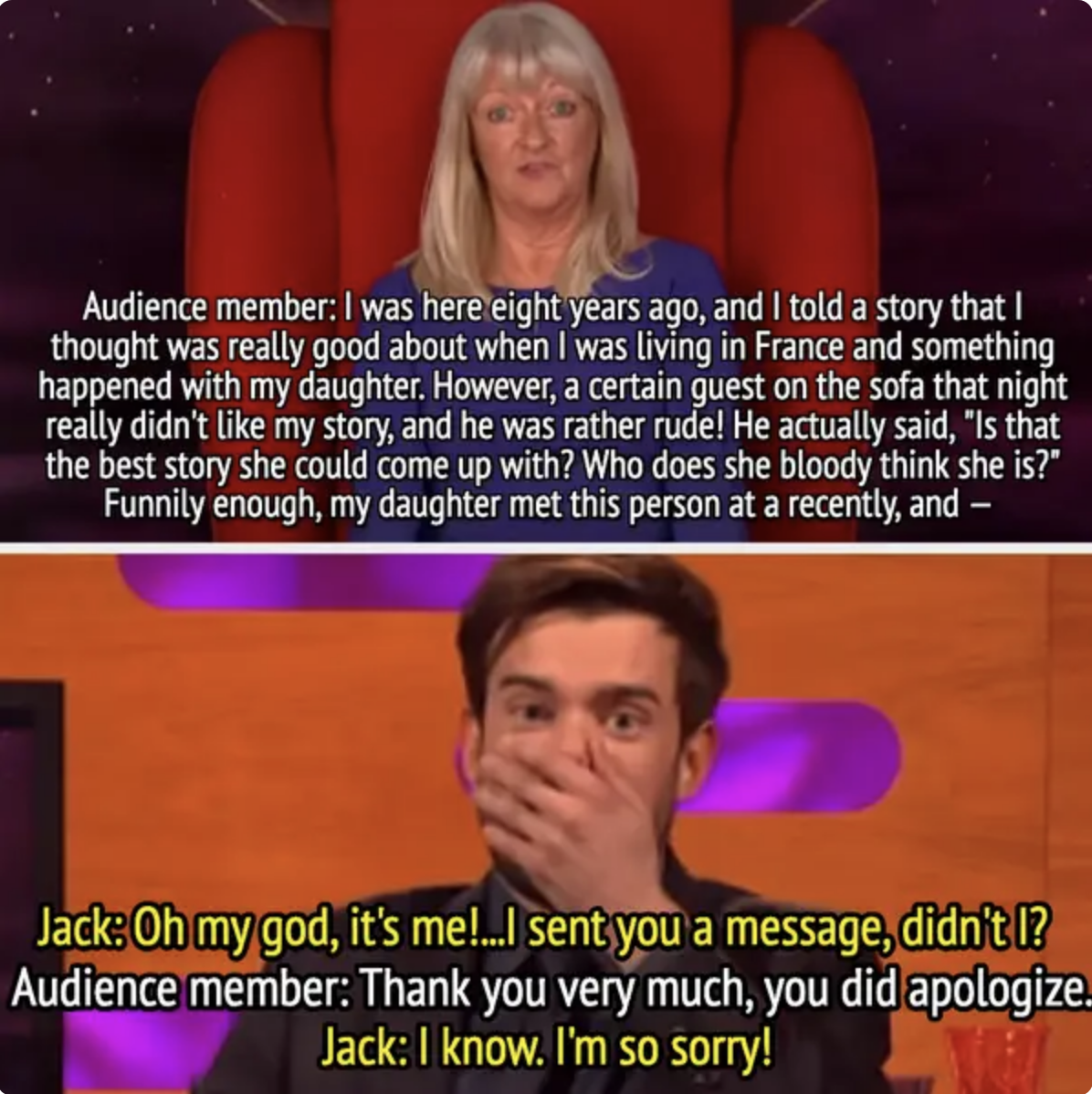 "I know. I'm so sorry!"