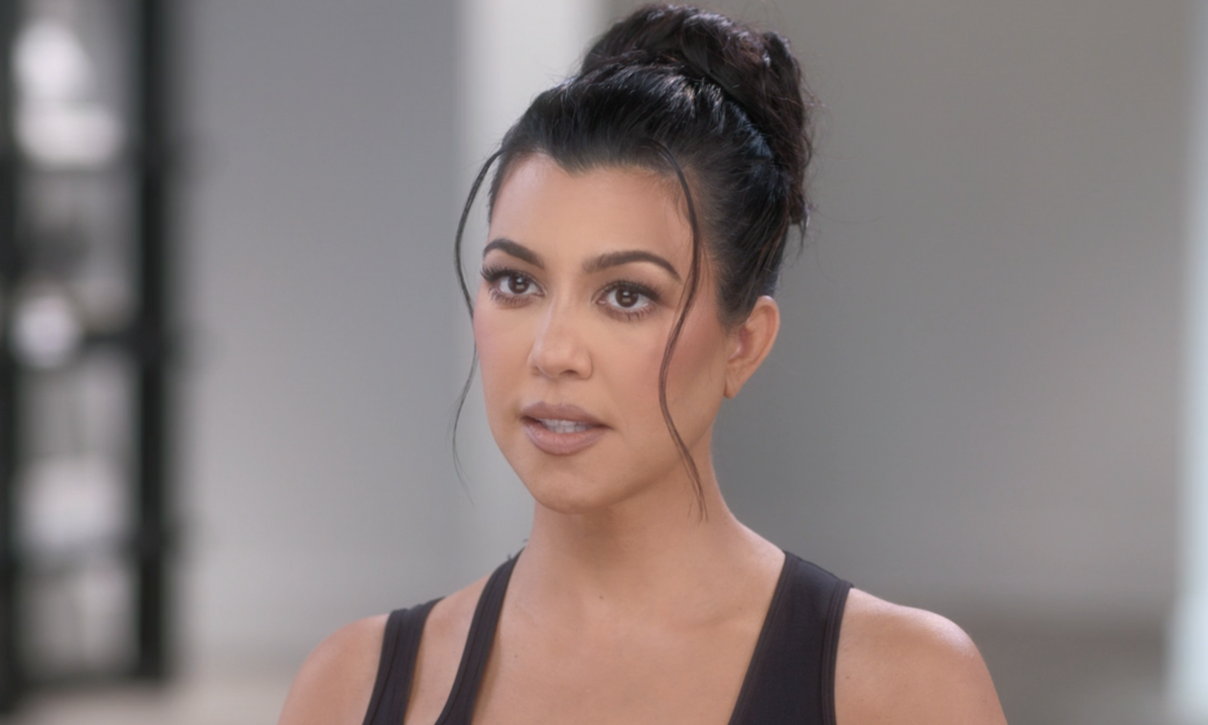Closeup of Kourtney Kardashian