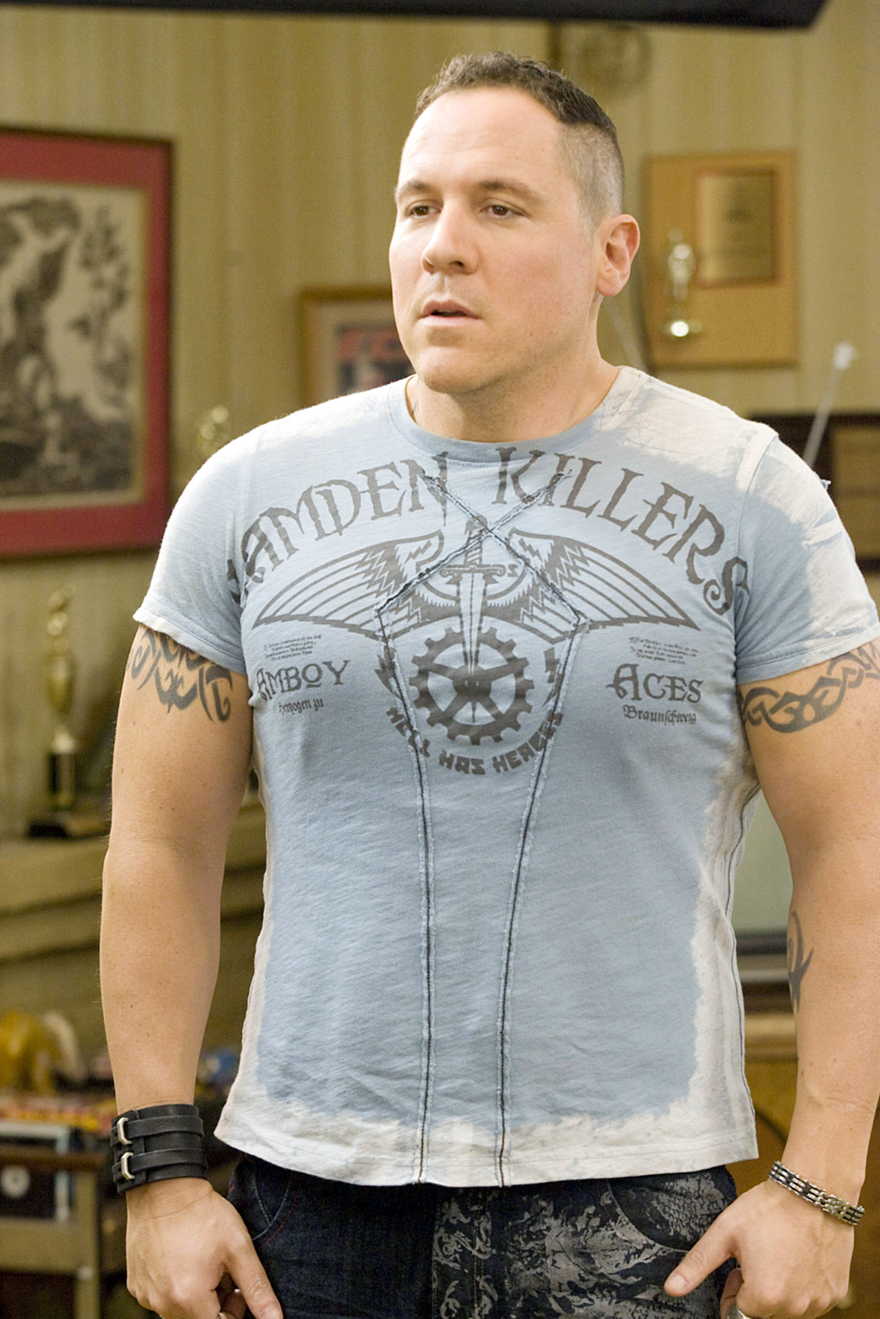 Jon in a short-sleeved T-shirt