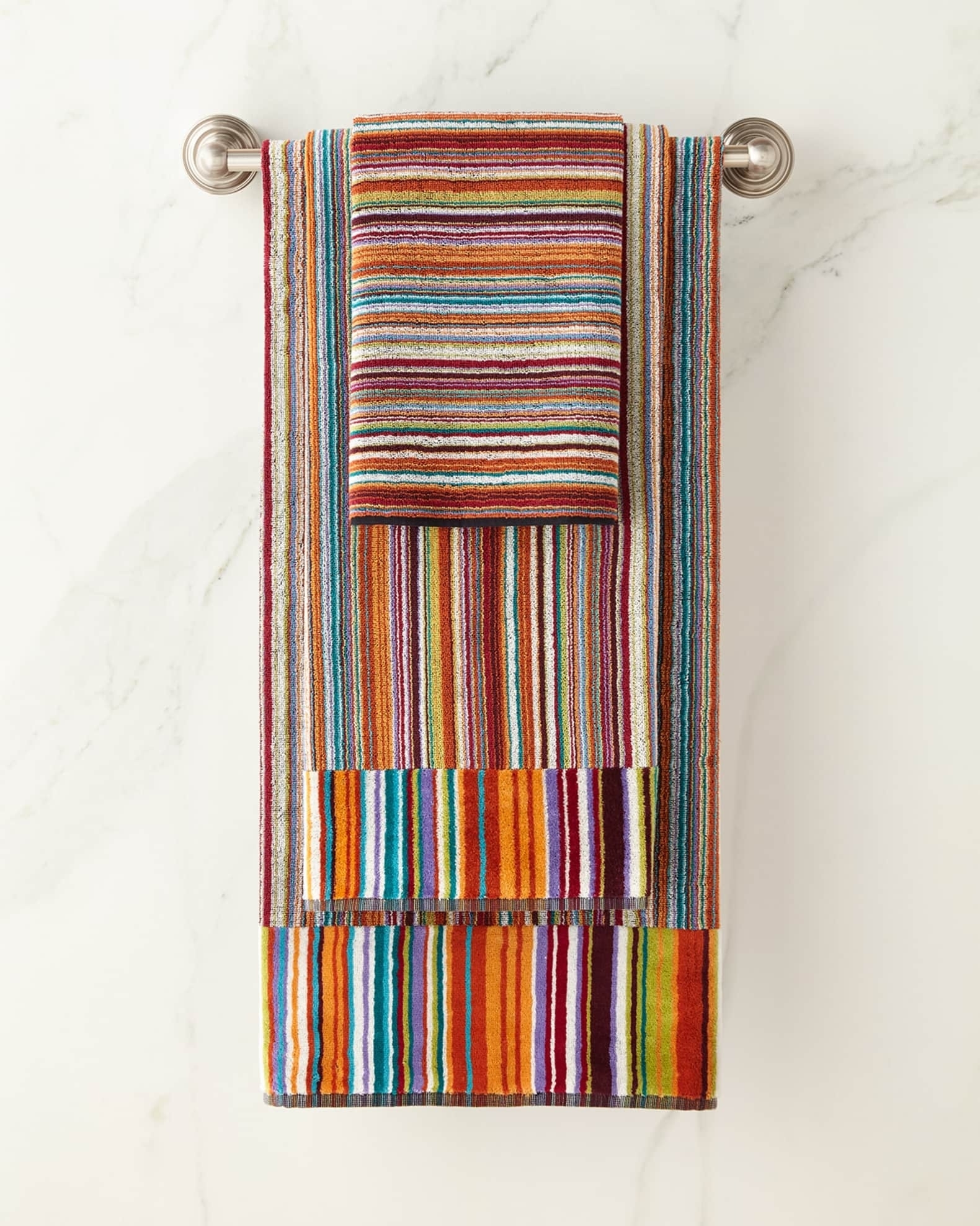 rainbow stripe Missoni bath towel