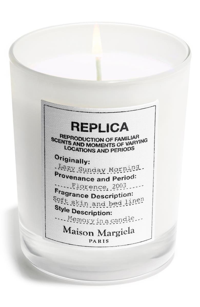 the Maison Margiela Replica Lazy Sunday Morning lit candle