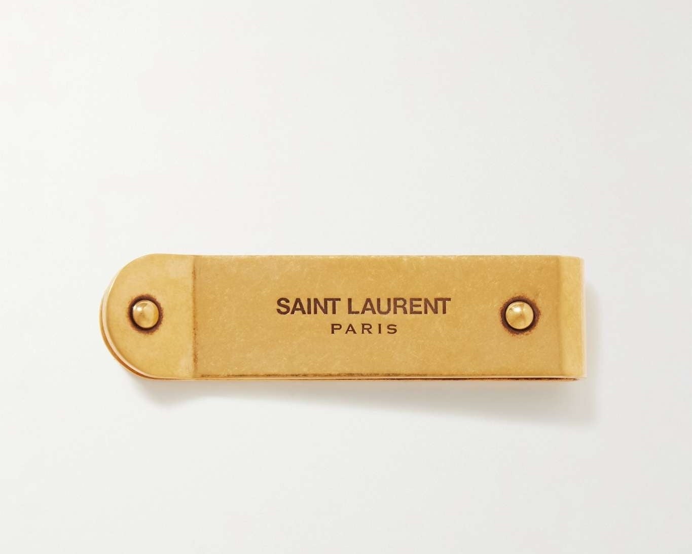 gold-tone Saint Laurent money clip