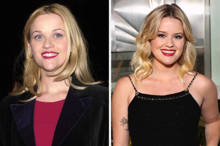 Side-by-side of Reese Witherspoon and Ava Phillippe
