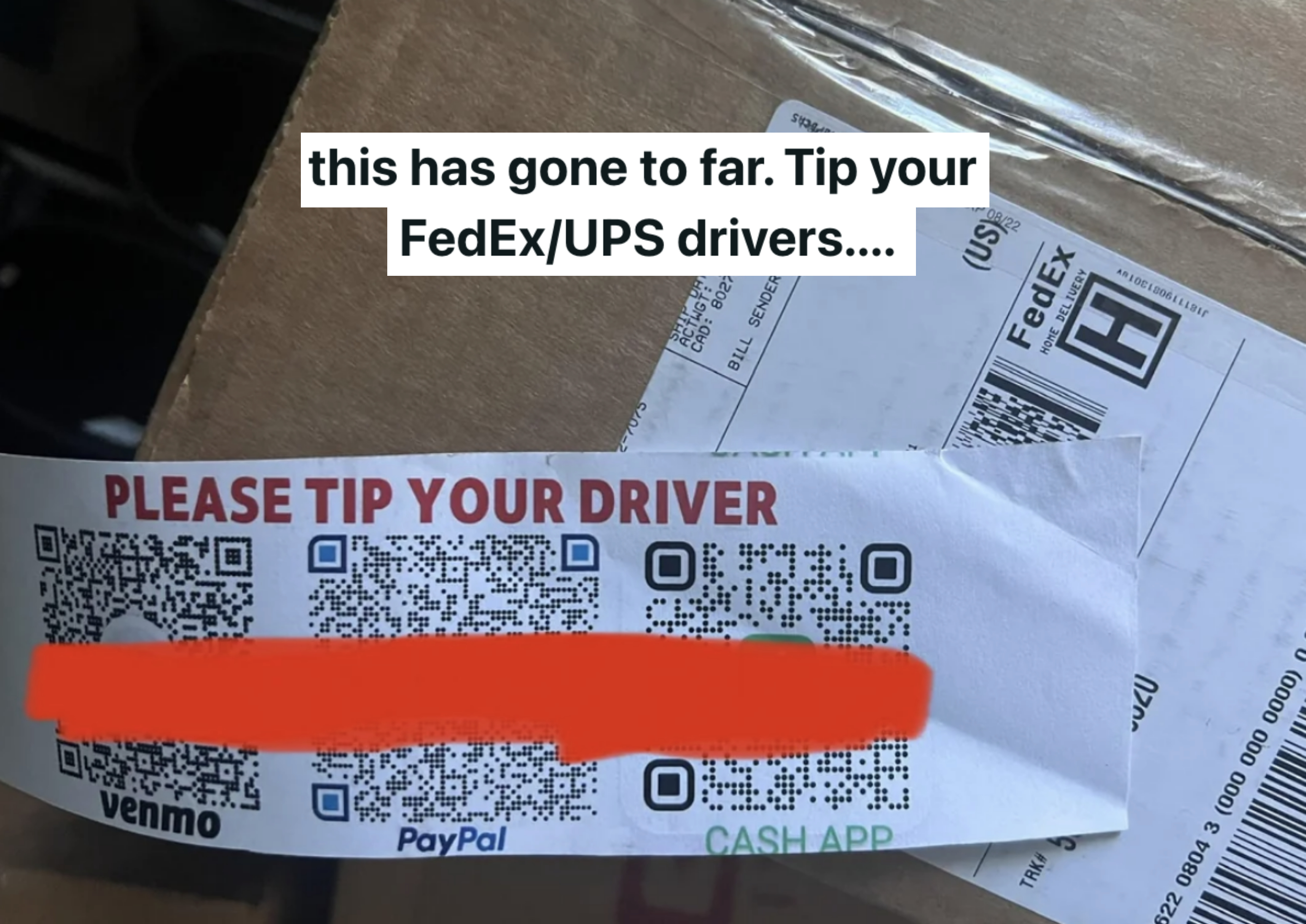 QR code to tip