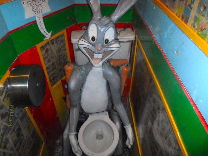 A Buggs Bunny toilet