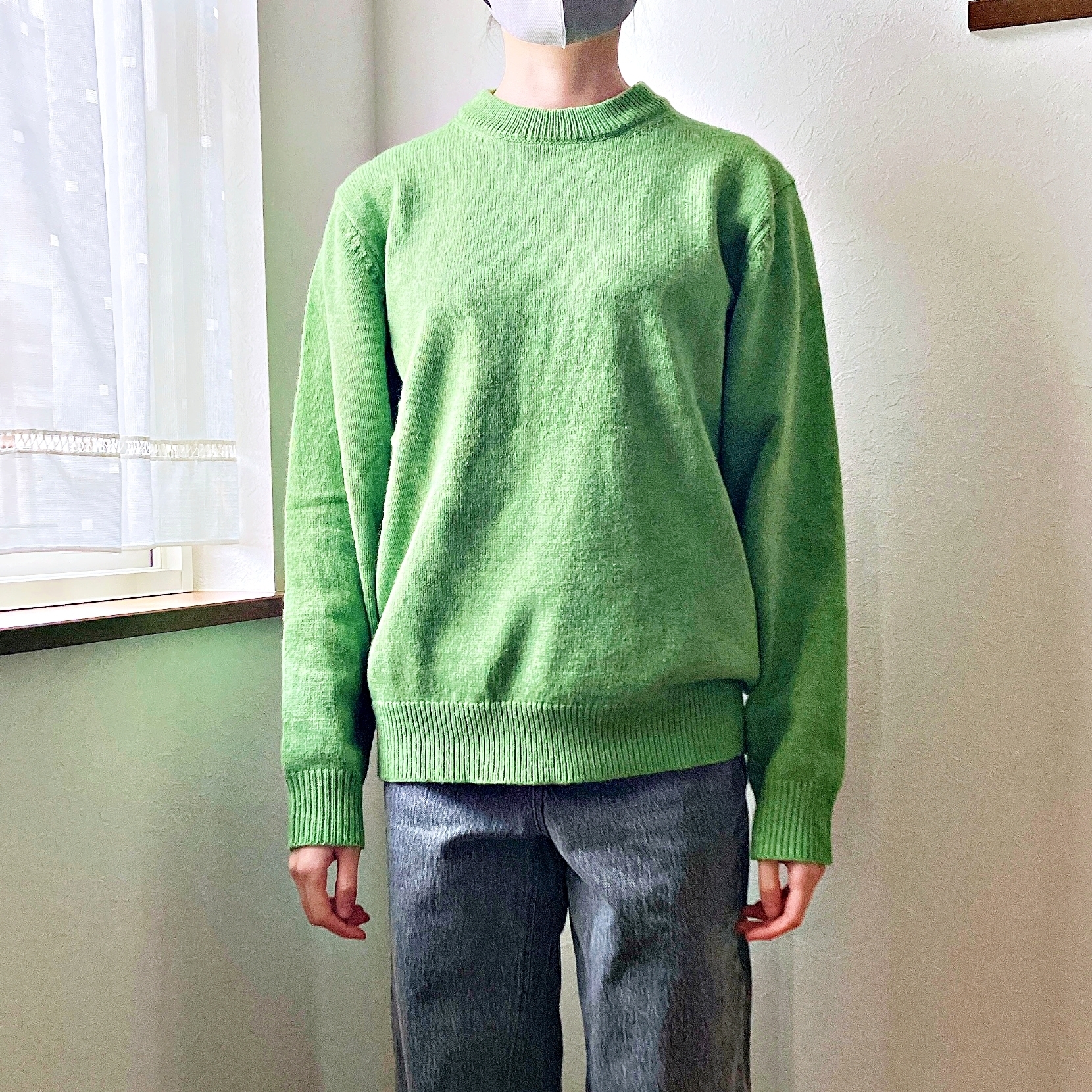 GU（ジーユー）のおすすめセーター「ラムブレンドクルーネックセーター（長袖）」