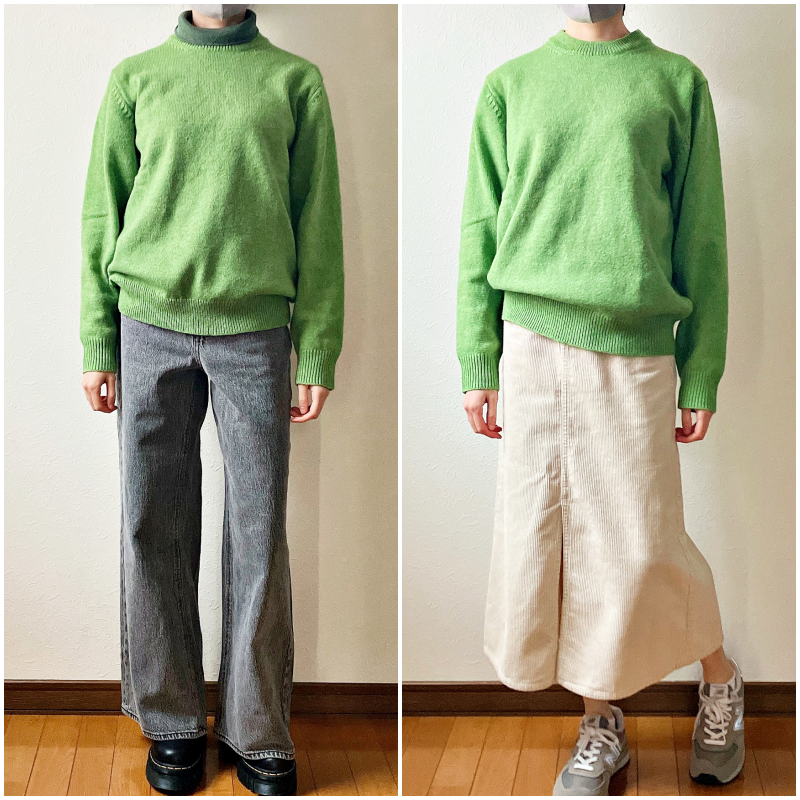 GU（ジーユー）のおすすめセーター「ラムブレンドクルーネックセーター（長袖）」