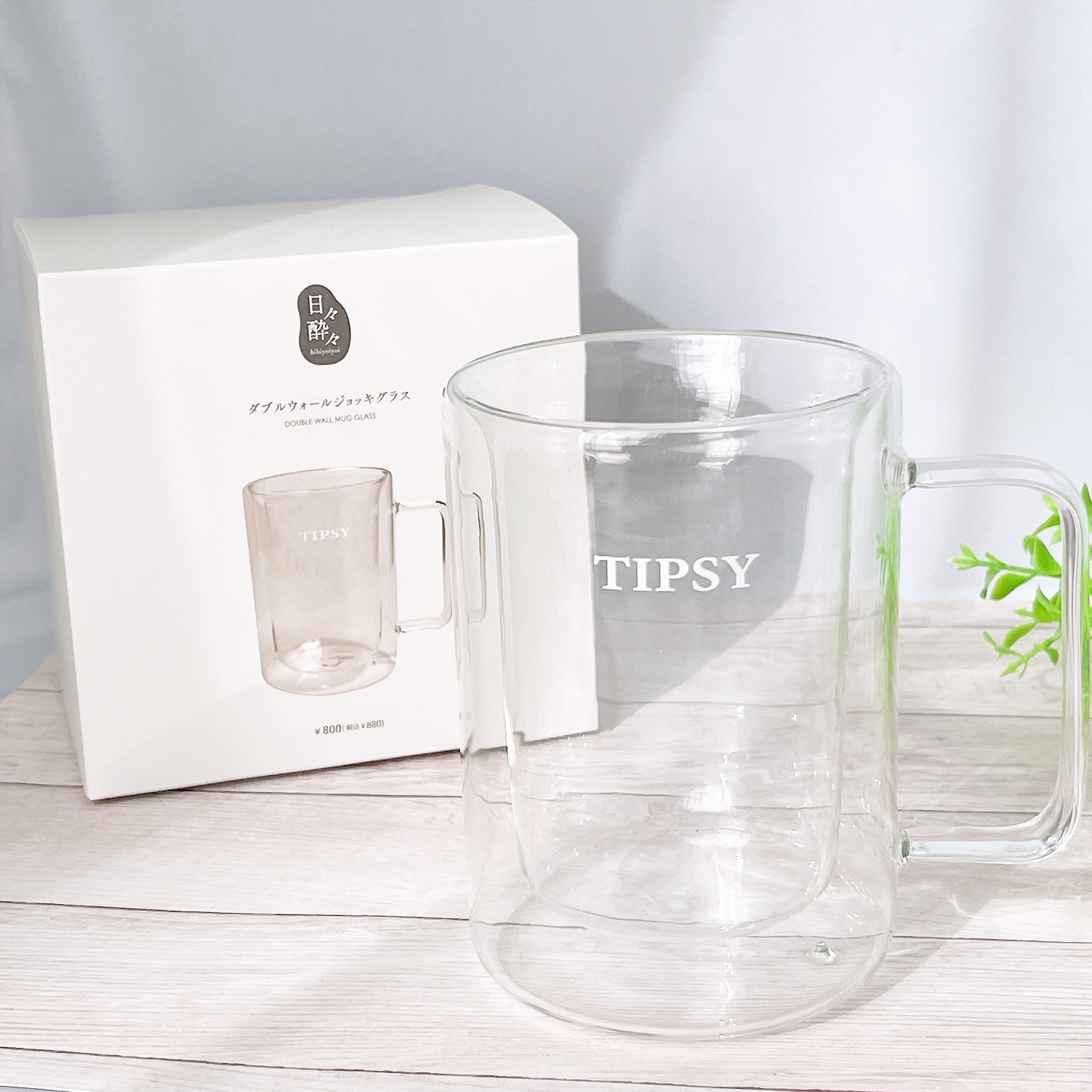 3COINS（スリーコインズ）のおすすめグッズ「【日々酔々】ダブルウォールジョッキグラス」