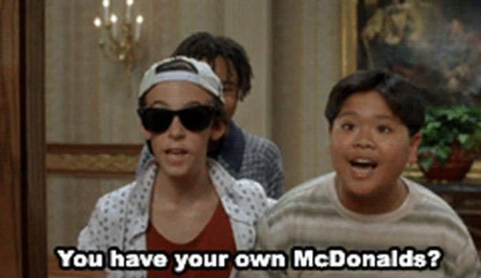 Shocked kids asking, &quot;You have your own McDonald&#x27;s?&quot;