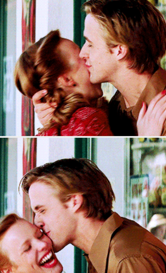 Rachel McAdams and Ryan Gosling kissing in &quot;The Notebook&quot;