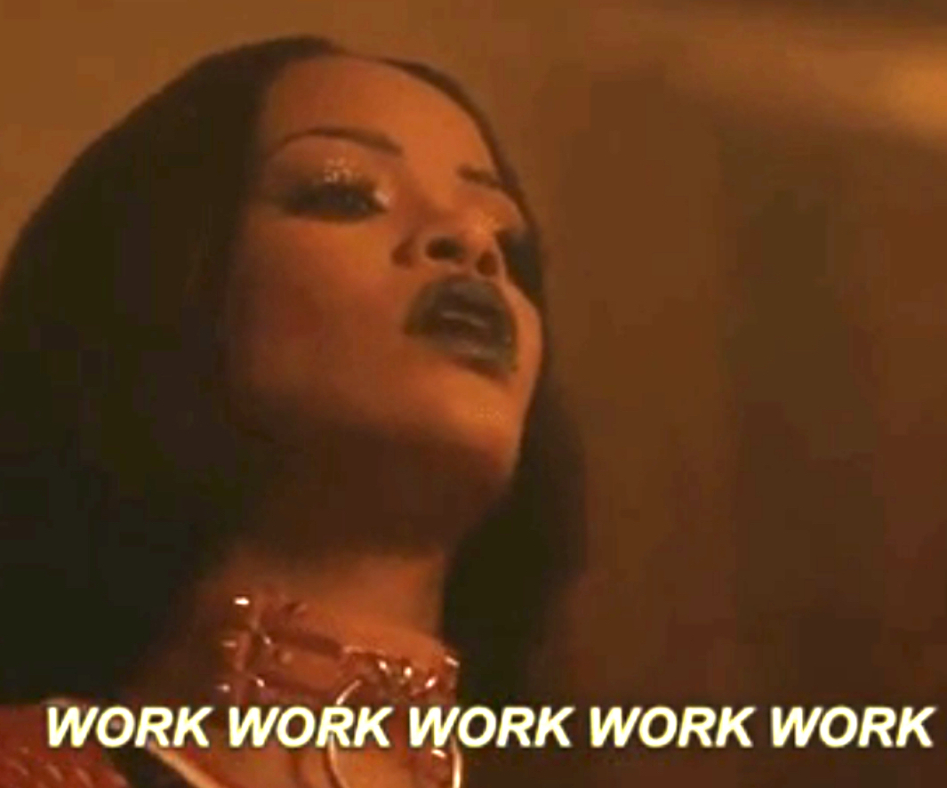 Rihanna in her &quot;Work&quot; music video