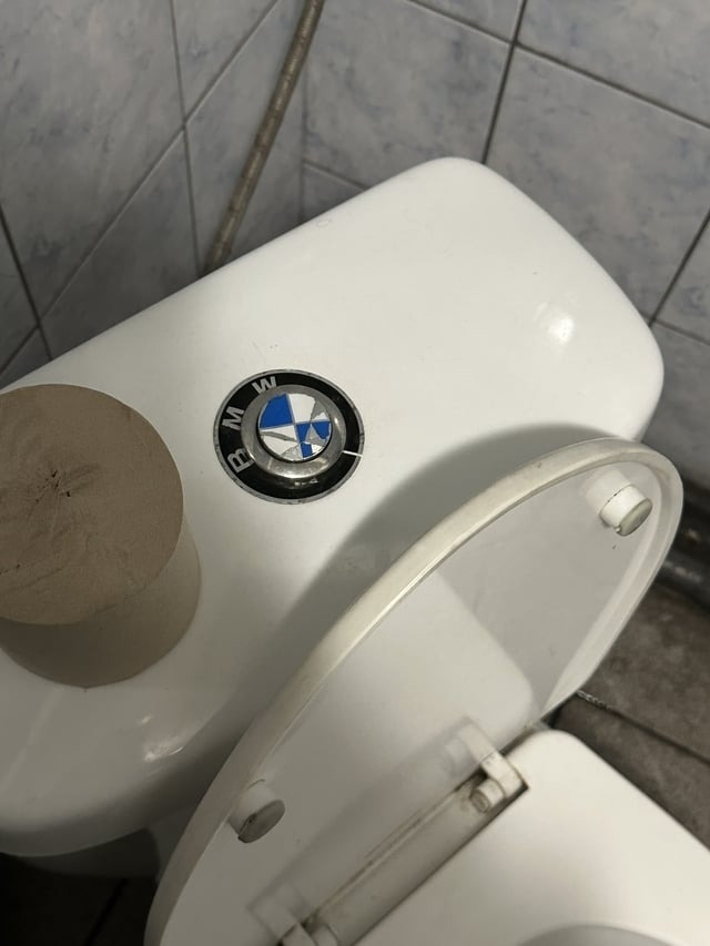 A BMW toilet flusher