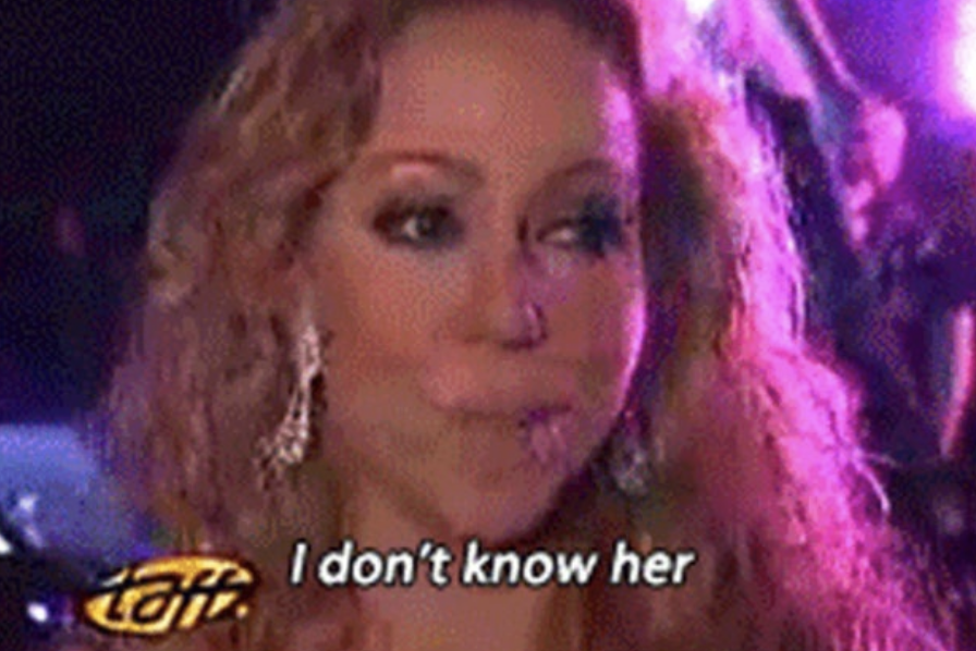 Mariah saying I don&#x27;t know her