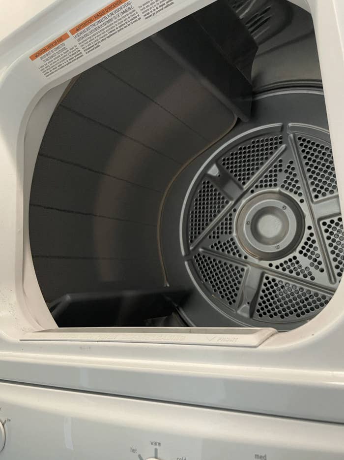 mat blends into the walls of the dryer