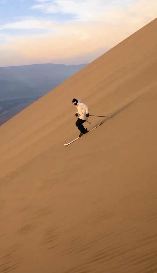 a sand skier