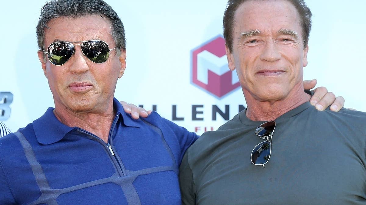 “Who uses bigger knives? Who uses the biggest guns and holds them in one arm? Who has more muscles?” recalled the 76-year-old Schwarzenegger.