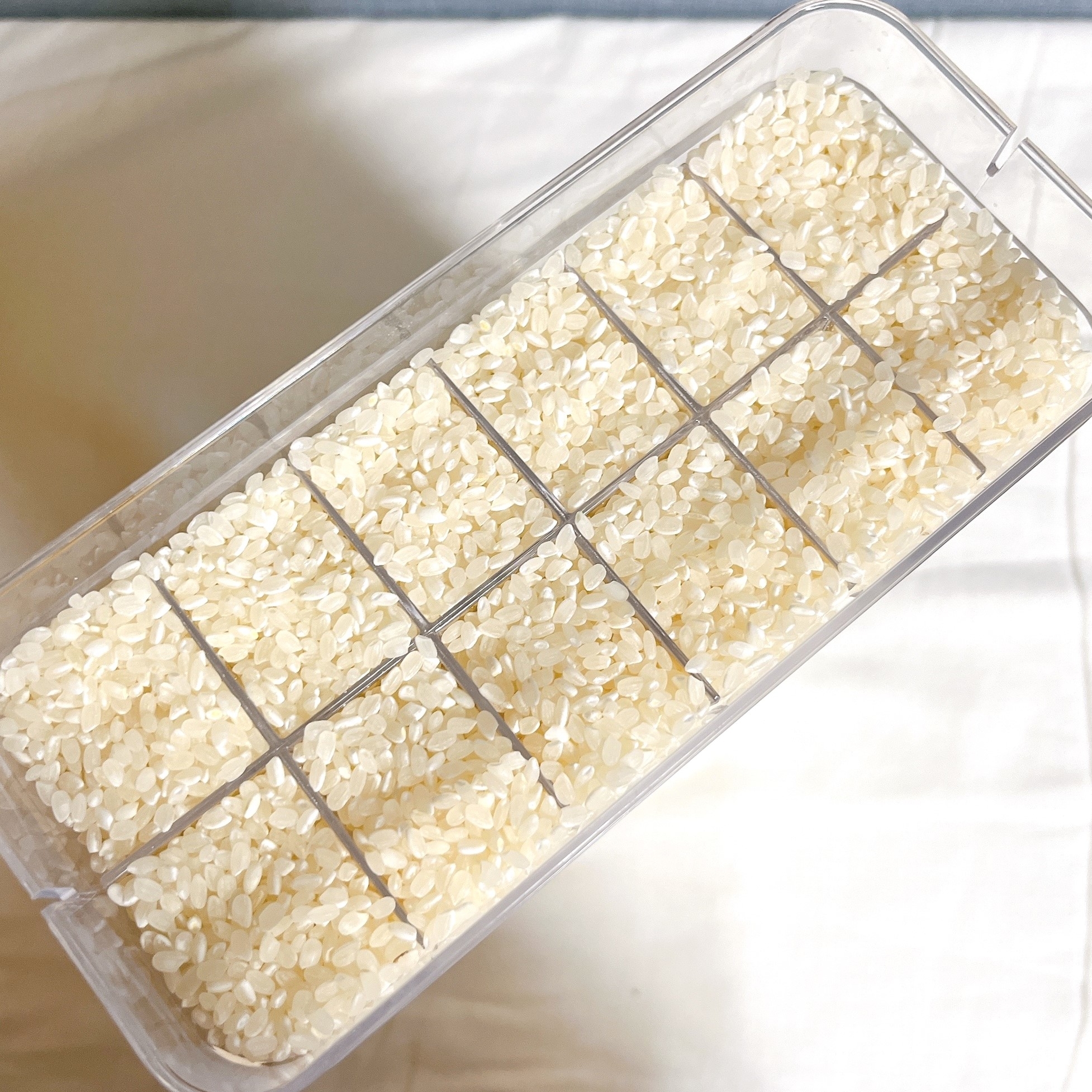 ロフトのオススメのグッズ「1合分別 冷蔵庫用米びつ tower（タワー）」