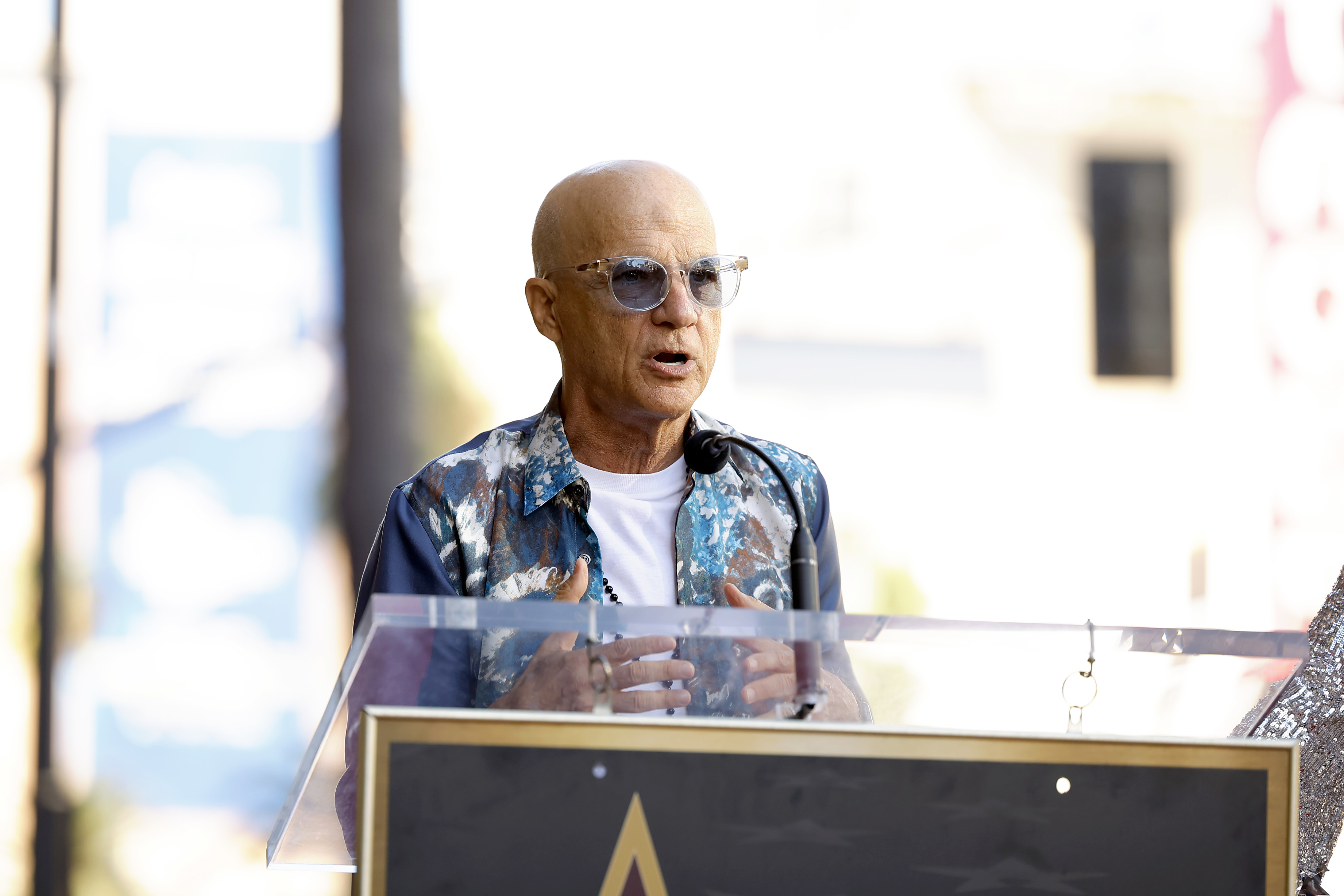 Emma Mcintyre / Getty Images HOLLYWOOD, CALIFORNIA - OCTOBER 19: Jimmy Iovine speaks onstage during the Hollywood Walk of Fame Star Ceremony Honoring Gwen Stefani on October 19, 2023 in Hollywood, California. (Photo by Emma McIntyre/Getty Images)