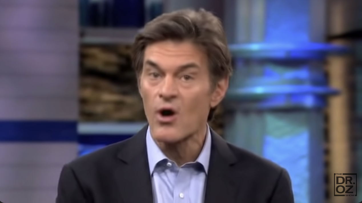 Dr Oz talking during an episode of his show