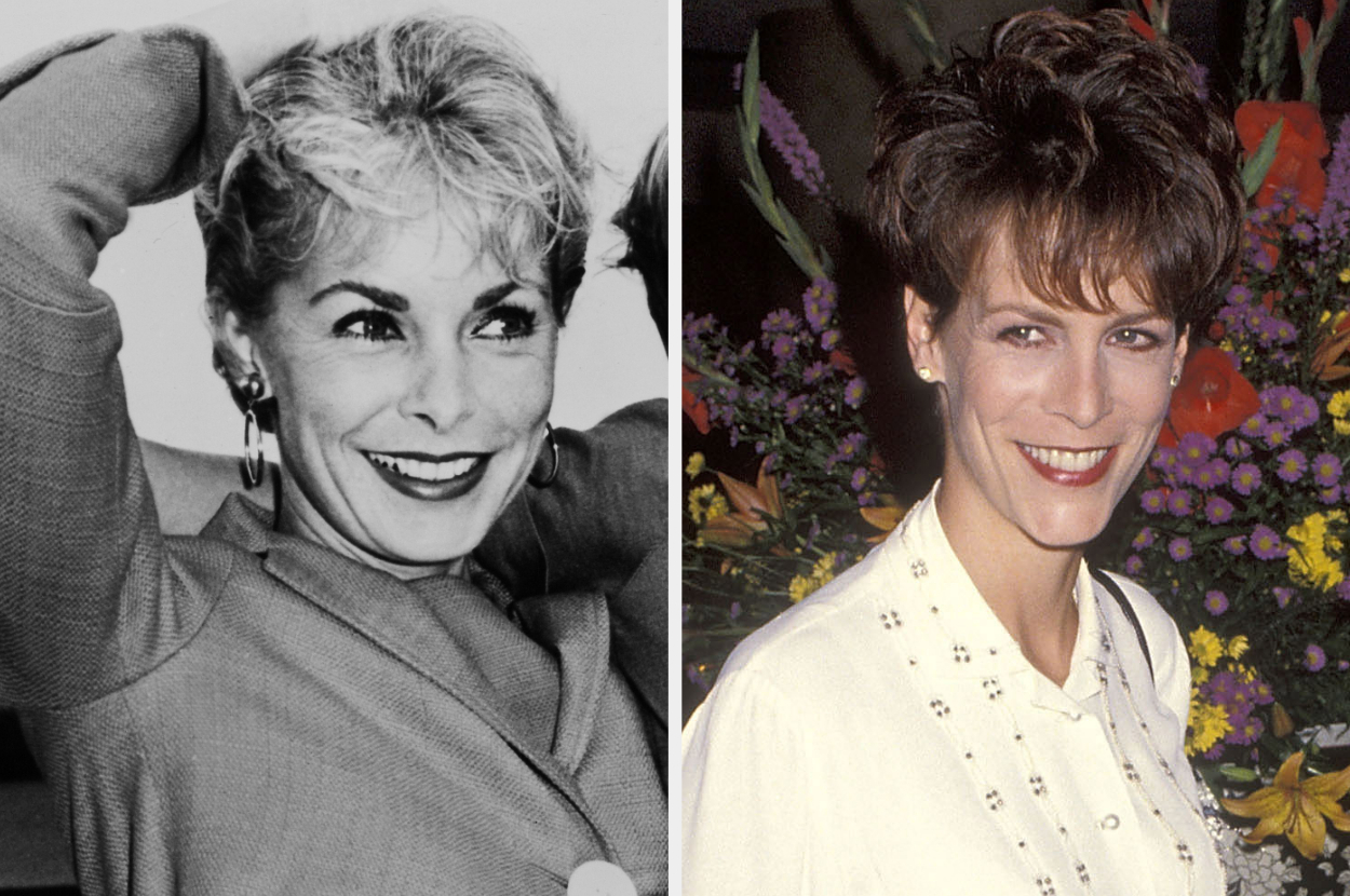 Side-by-side of Janet Leigh and Jamie Leigh Curtis