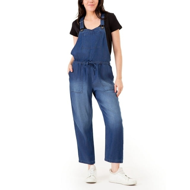 A model wearing the overalls