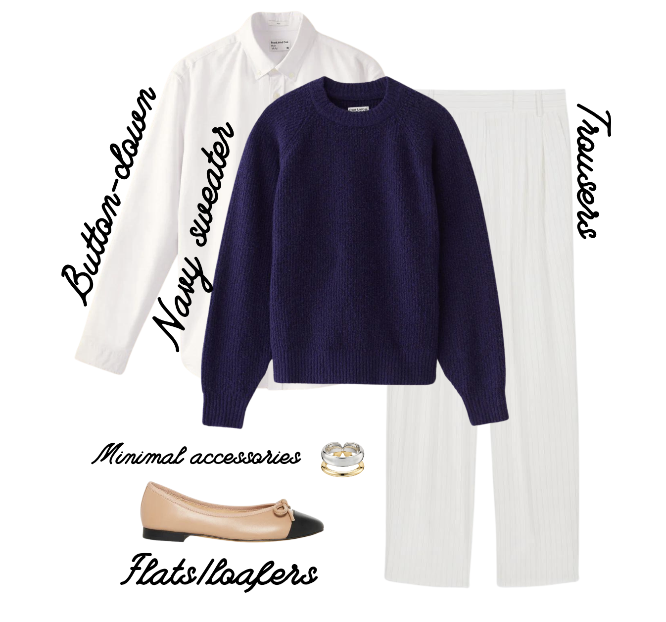A flat lay of Princess Diana&#x27;s polo outfit interpreted for 2023