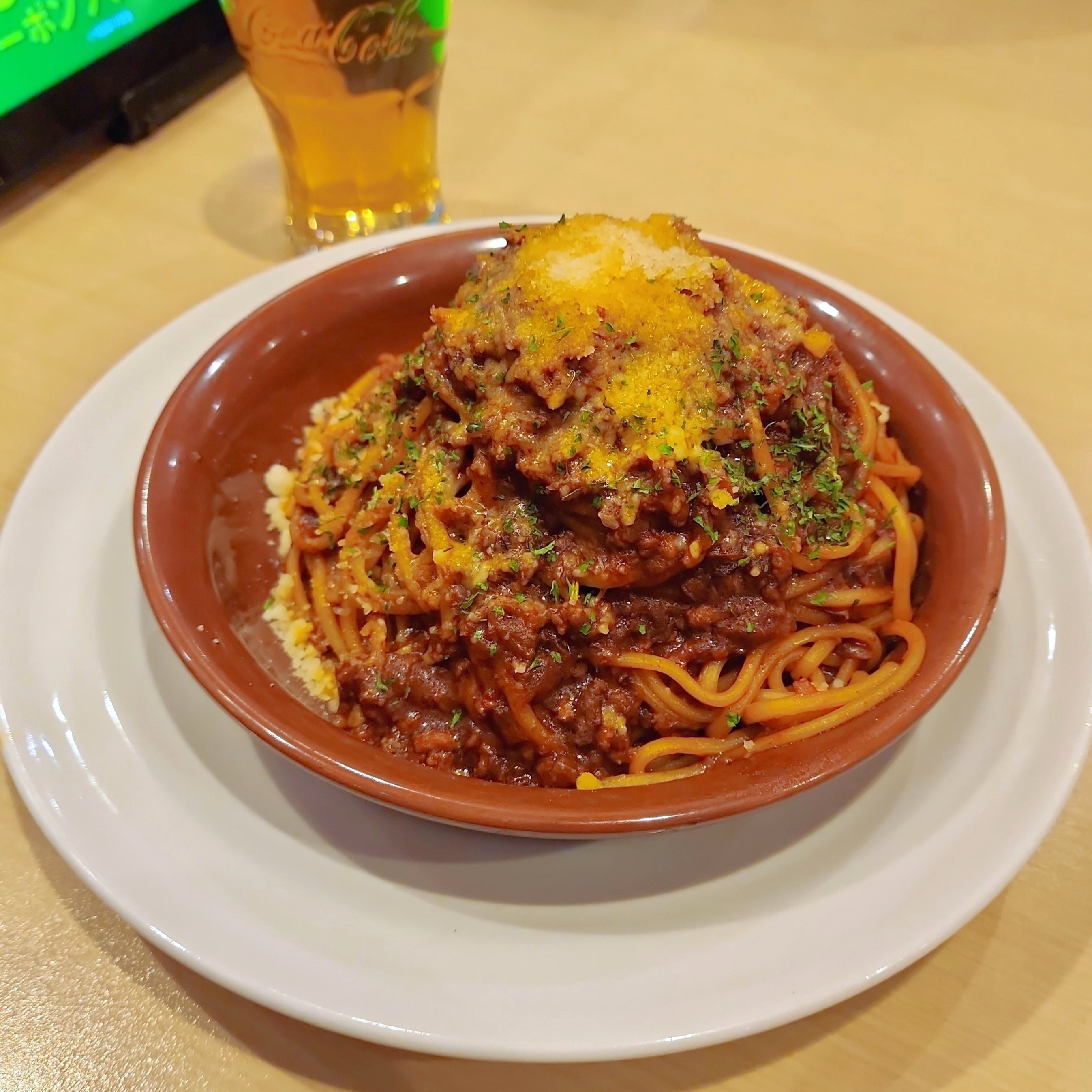 ガストのおすすめメニュー「富士山大盛りミートソース」