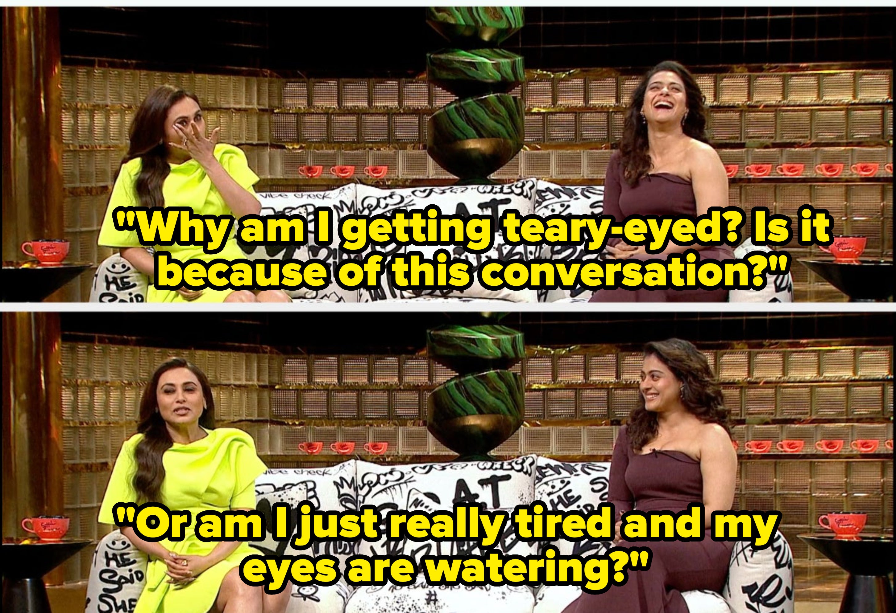 Rani Mukerji and Kajol on Koffee With Karan