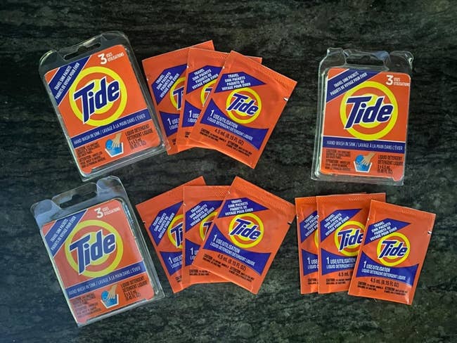 The detergent packets