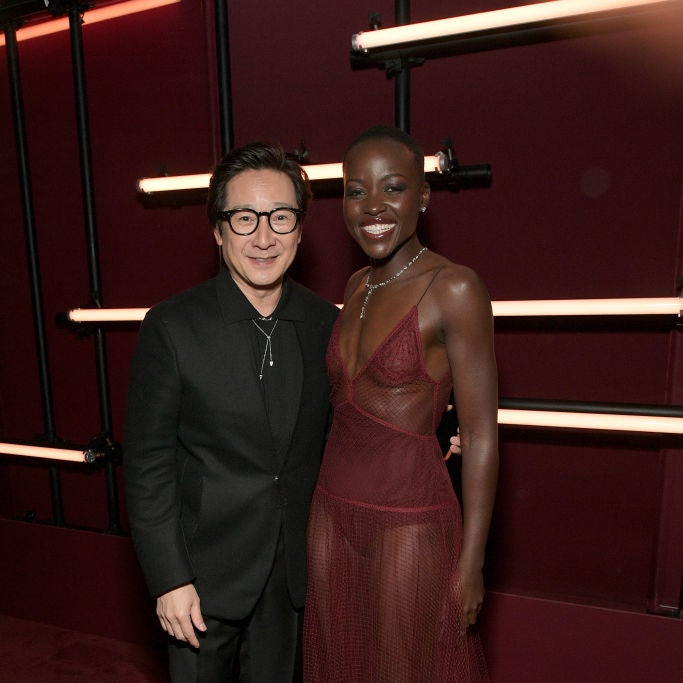 Closeup of Ke Huy Quan and Lupita Nyong'o