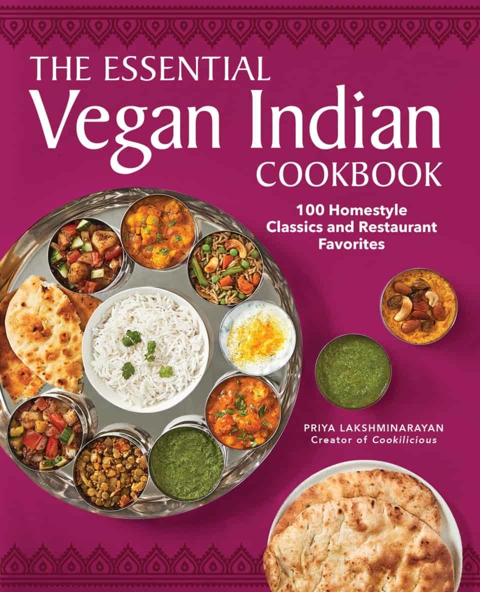 Cookbook cover of &quot;The Essential Vegan Indian Cookbook&quot;