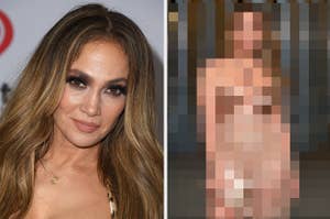 A closeup of Jennifer Lopez vs Jennifer Lopez poses for a photo