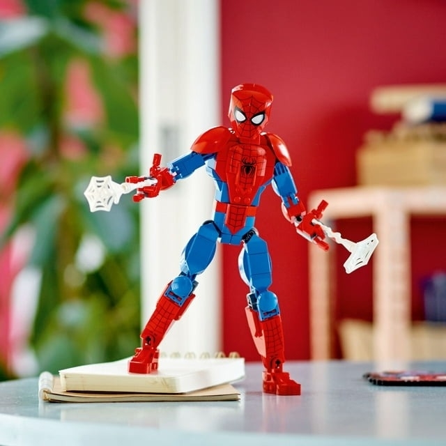 A Spiderman Lego figure