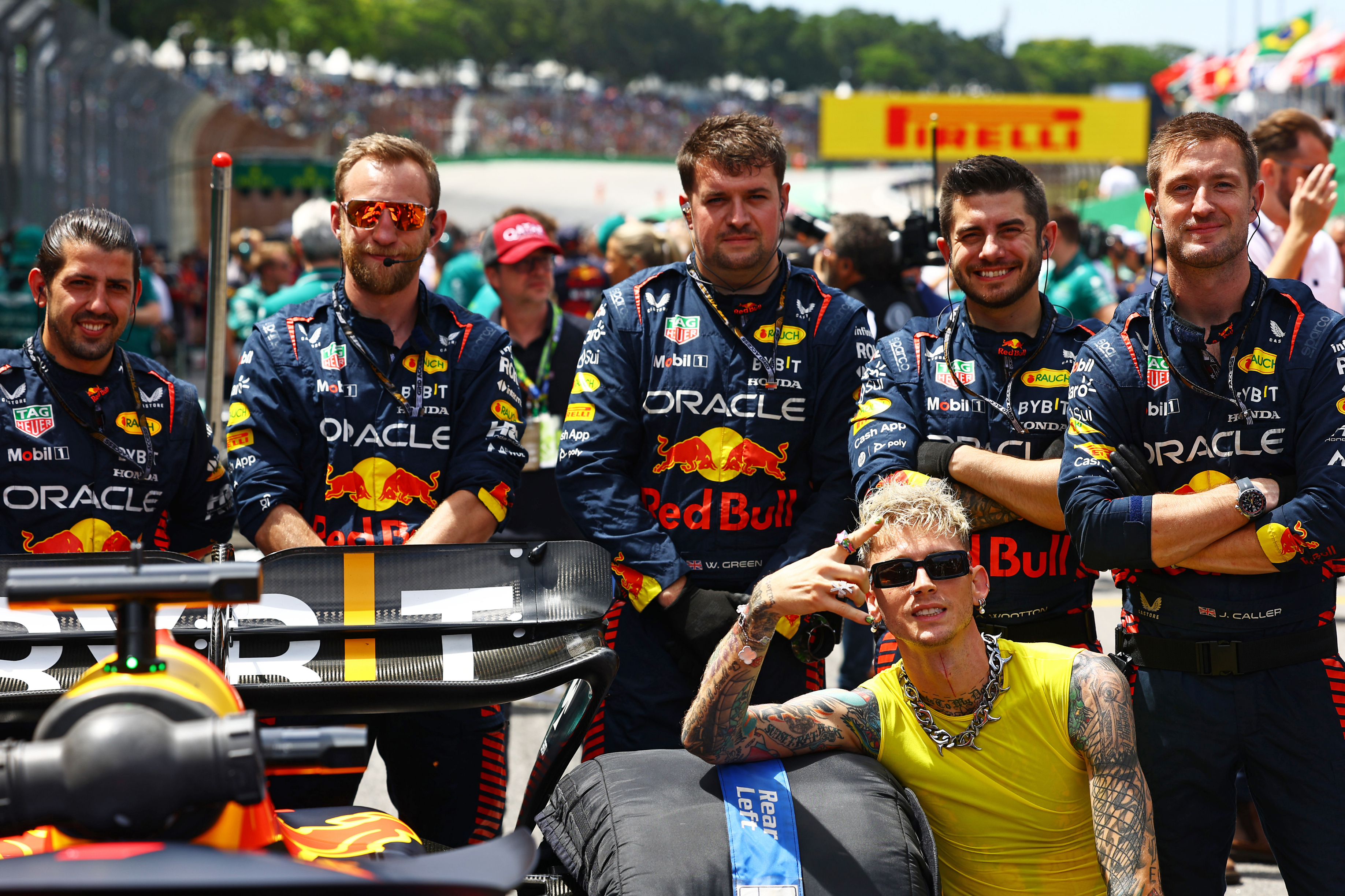 Machine Gun Kelly Responds to Criticism of F1 Grand Prix Interview