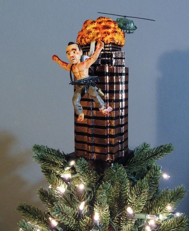 A Christmas tree topper