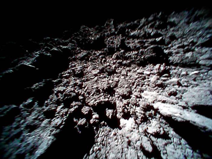 surface of an asteroid