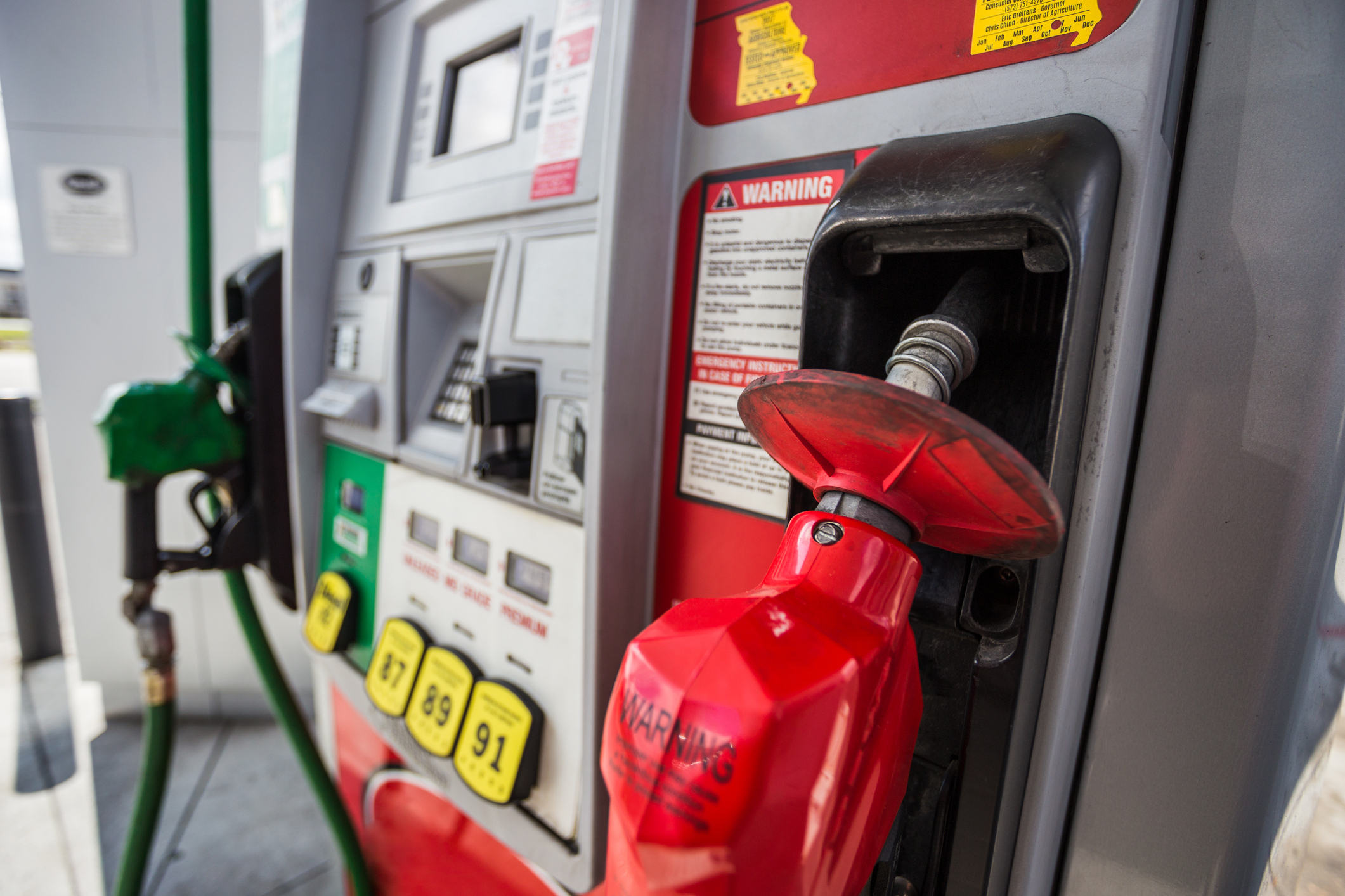 A gas pump