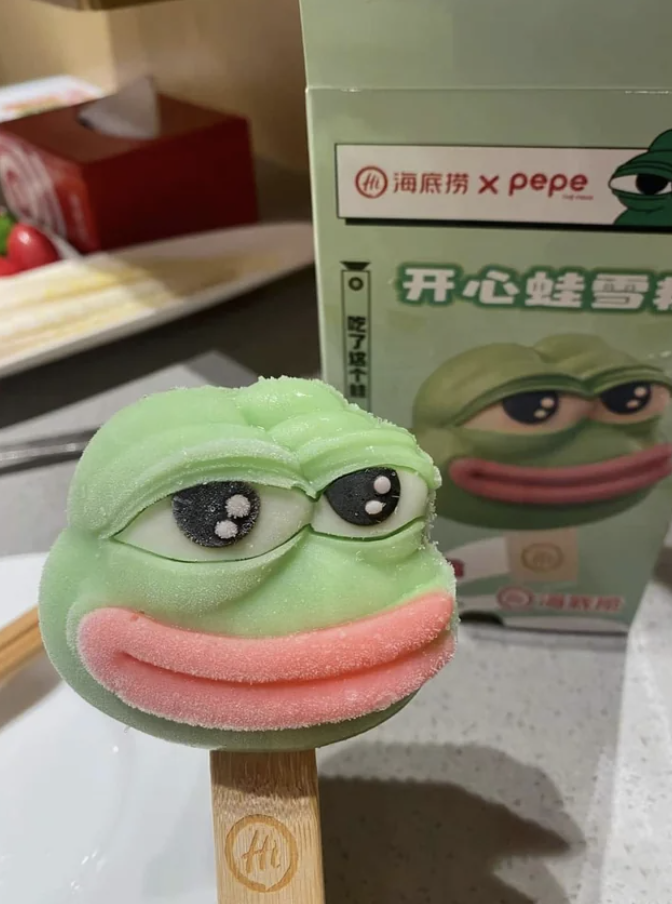 a Pepe popsicle