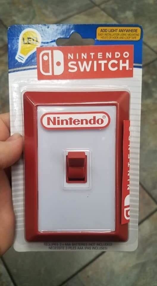 A Nintendo light switch