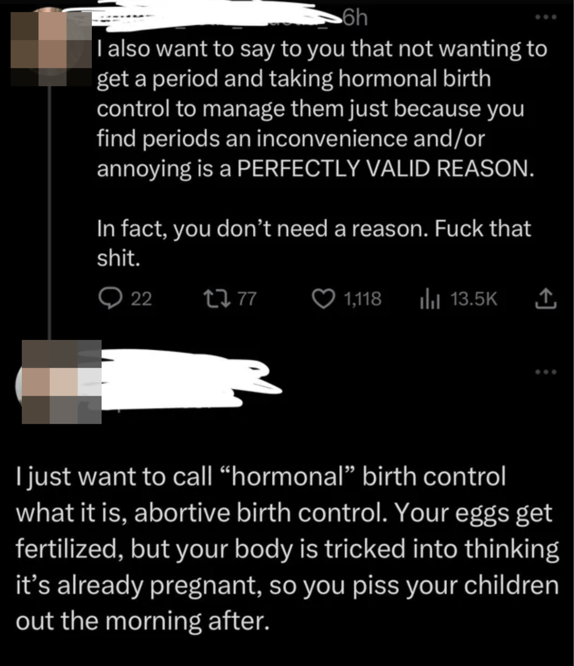 &quot;I just want to call &#x27;hormonal&#x27; birth control what it is, abortive birth control.&quot;
