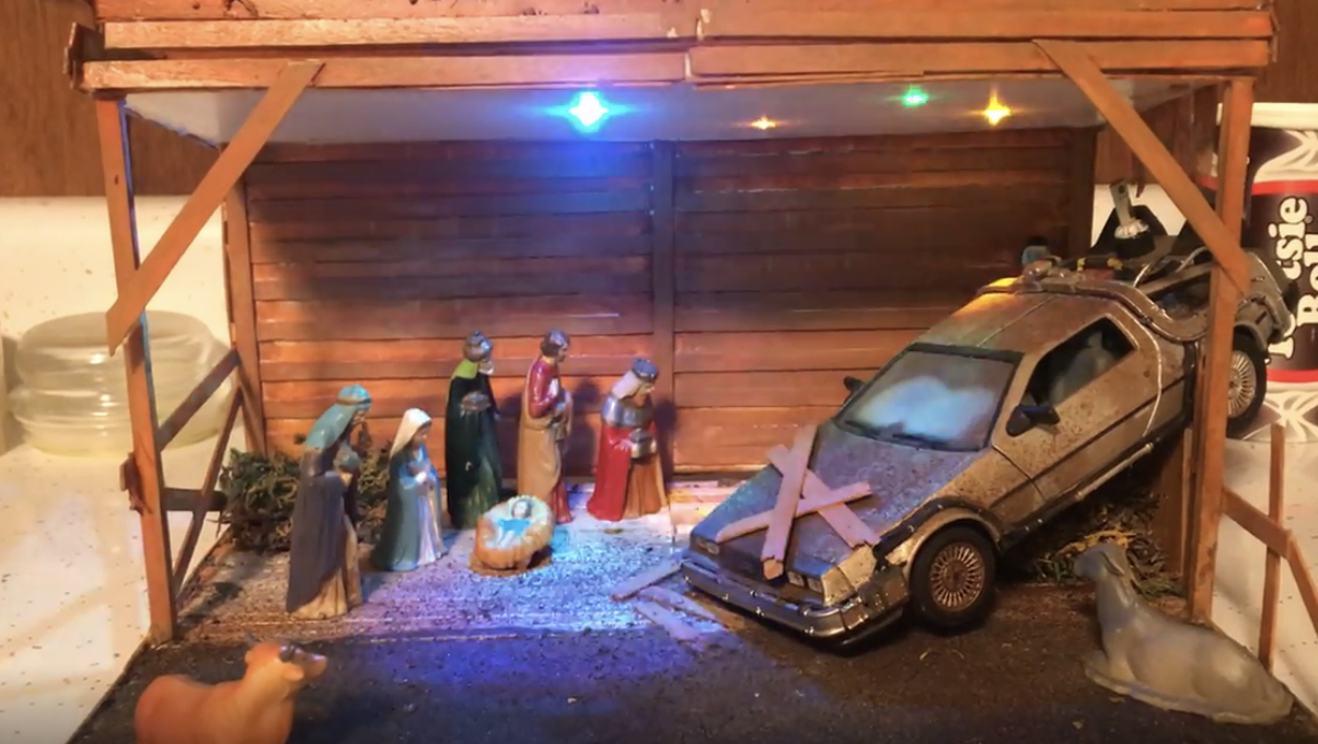 A "Back to the Future" manger scene